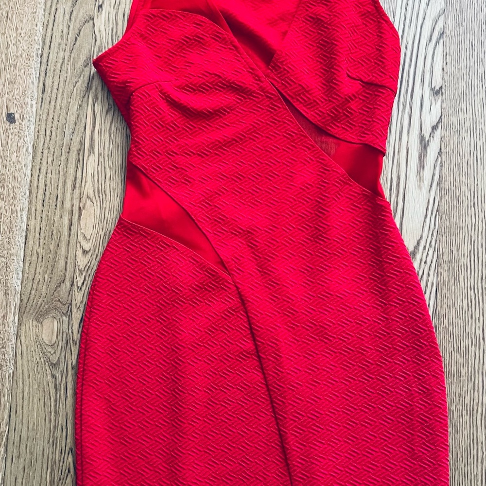 Astr Vibrant Red Mini Dress